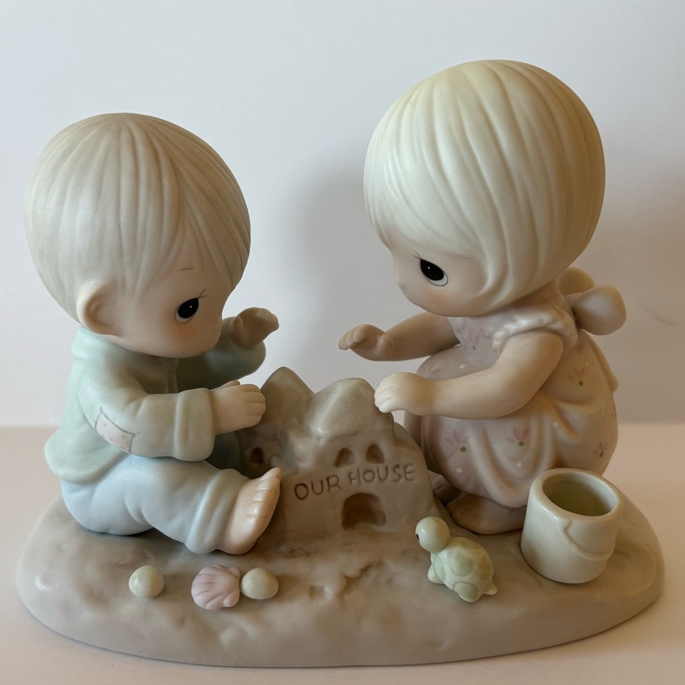 Precious Moments “God Bless Our Home” Figurine Display #12319